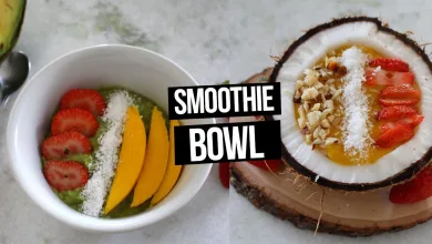 Café da Manhã Fitness: Smoothie Bowl Tropical + Tapioca Integral Recheada