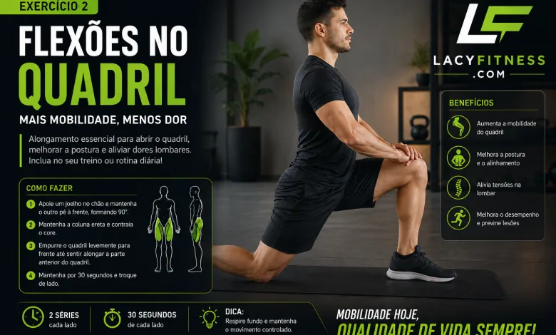 Flexões no Quadril: Mais Mobilidade, Menos Dor na Lombar