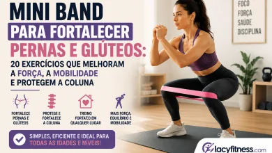 Treino de mini band para pernas e glúteos