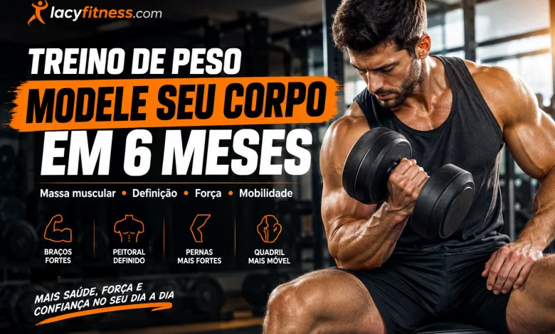 Treino de Peso para Modelar o Corpo Masculino em 6 Meses